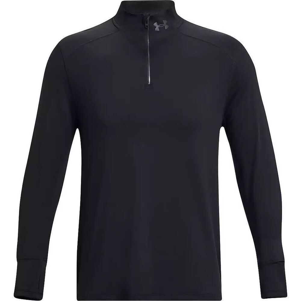 #340. Under Armour Mens Black Launch Pro Qualifier Run 1/4 Zip Long SleeveNWT